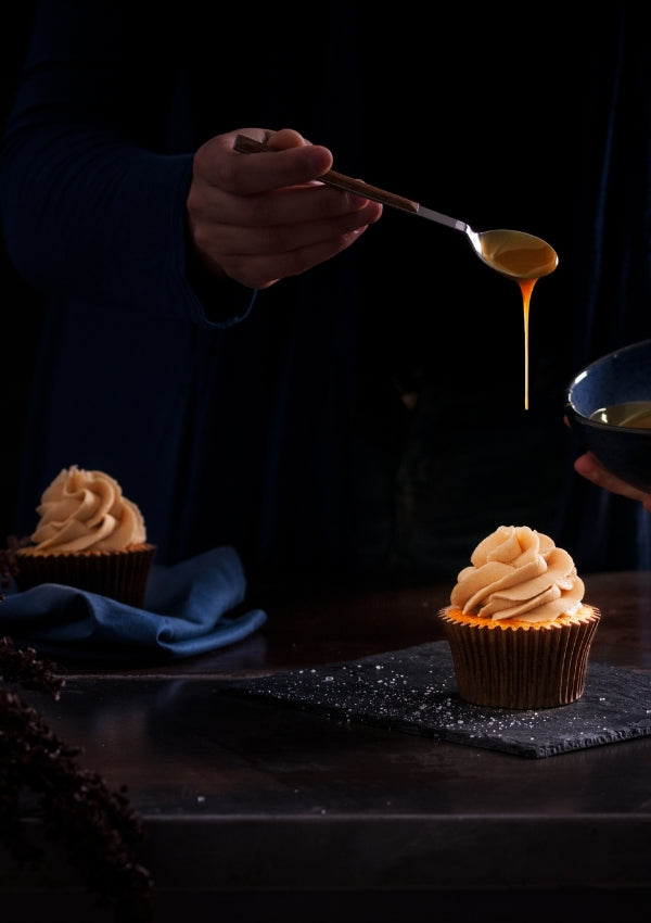 Small-Batch Salted Caramel Cupcakes