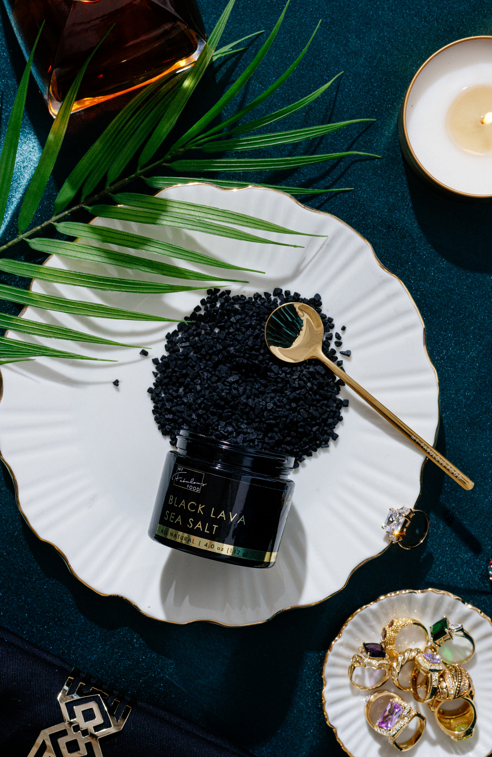 Luxury Black Lava and Alaea Sea Salt Gift Set