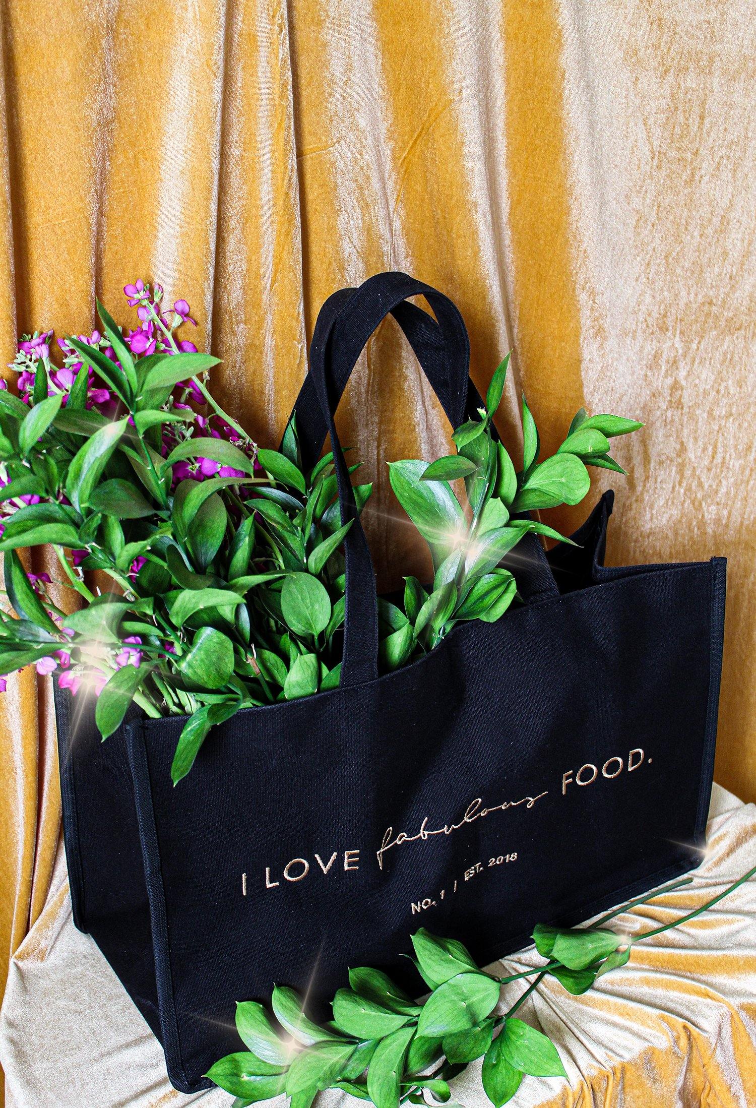 LUXE OVERSIZED MARKET TOTE - My Fabulous Food